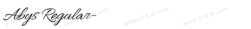 Abys Regular字体转换 Abys Regular字体转换
